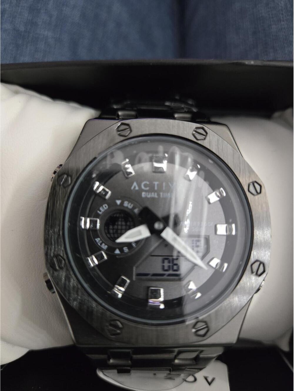 Activa Signal X Invicta black Digital Unisex Watch - 45.5mm, Black (ACWM303-003)